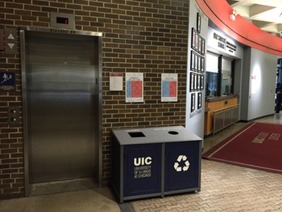 Elevator #6 is to the right after you enter Student Center East
